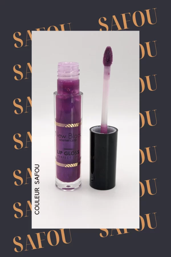 Lip Gloss New Black Cosmetics couleur Safou