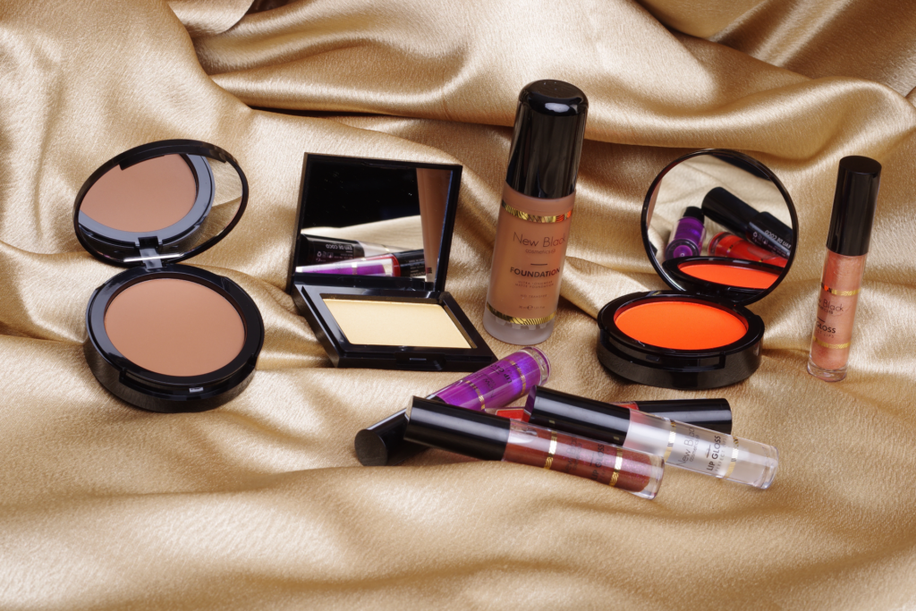 The make-up of New Black Cosmetics