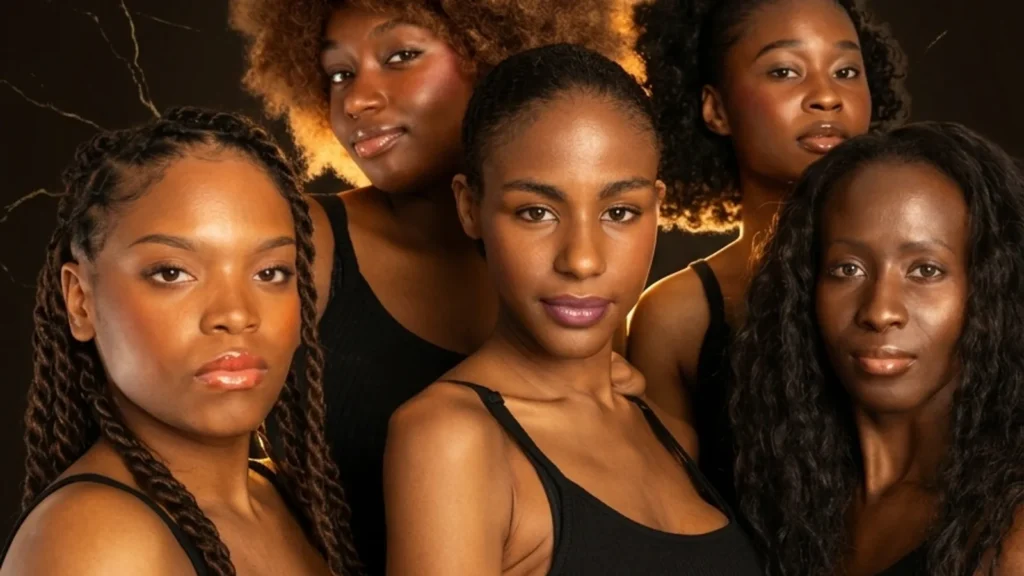 Abend-Make-up für dunkle Haut: Halt, Strahlen und sichtbare Farben