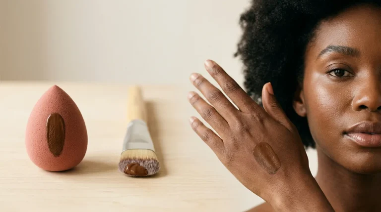 Comment appliquer son fond de teint sur peau noire : éponge, pinceau ou doigts