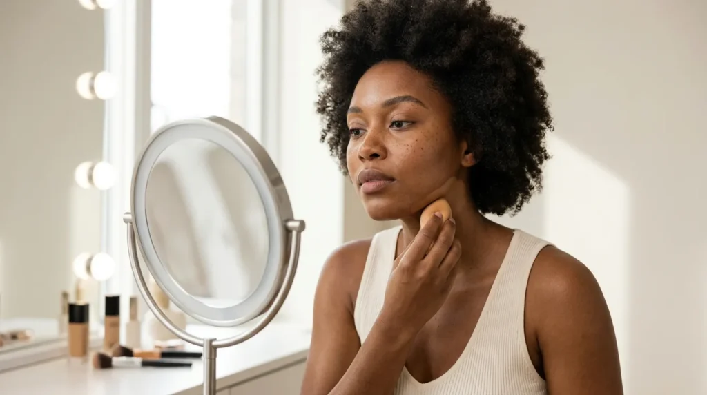 Les 8 erreurs de fond de teint sur peau noire, et comment les corriger