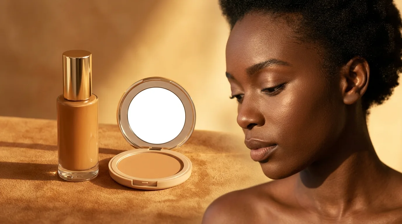 Poudre ou fond de teint sur peau noire : faut-il les deux ?