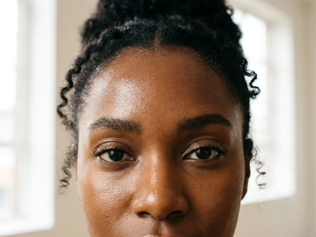 Peau noire grasse : la routine avant maquillage qui limite la brillance
